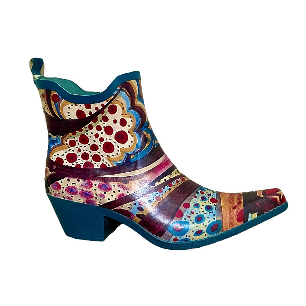 Corkys Rubber Boho Print Cowboy Boots